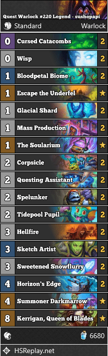 Quest Warlock #220 Legend - sushopapi