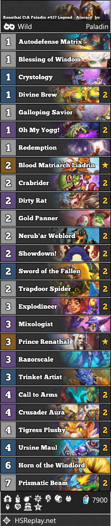 Renathal CtA Paladin #437 Legend - Alucard_bu