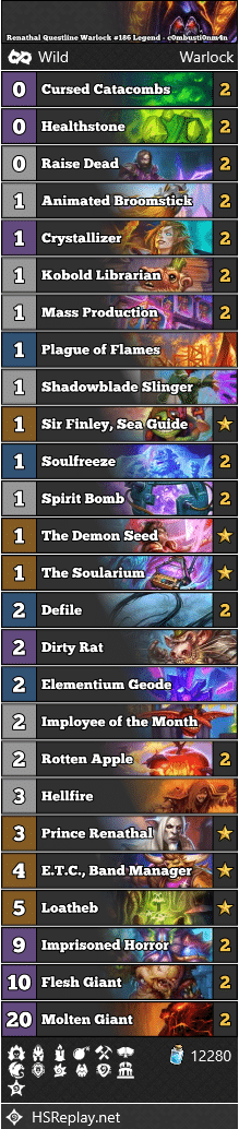 Renathal Questline Warlock #186 Legend - c0mbusti0nm4n
