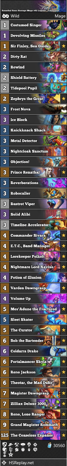 Renathal Reno Hostage Mage #92 Legend - Tokiniaina