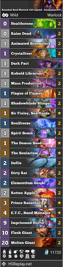 Renathal Seed Warlock #26 Legend - kirayamatoXV