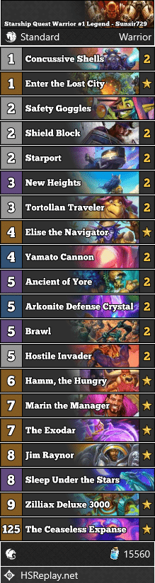 Starship Quest Warrior #1 Legend - Sunsir729