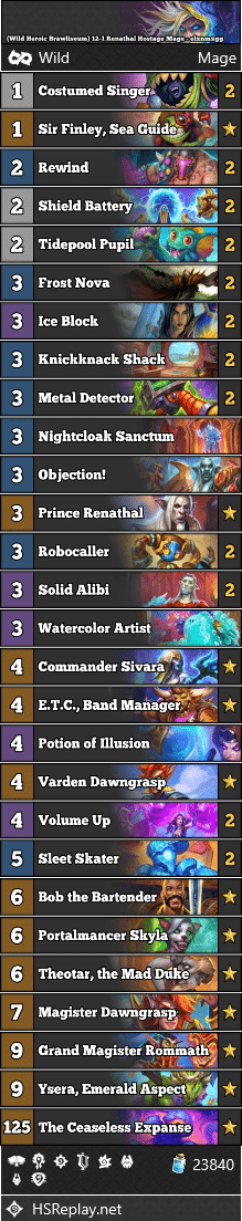 (Wild Heroic Brawliseum) 12-1 Renathal Hostage Mage - elxnmxgg