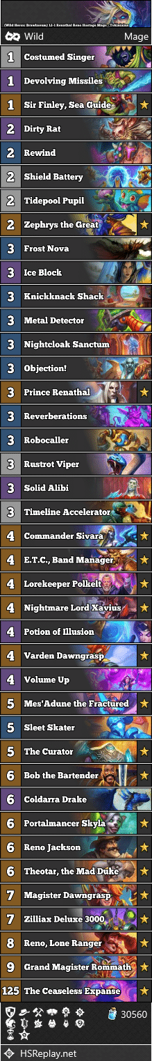 (Wild Heroic Brawliseum) 12-1 Renathal Reno Hostage Mage - Tokiniaina