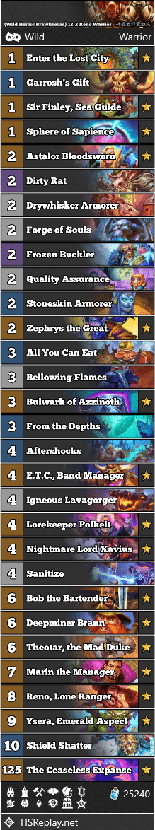 (Wild Heroic Brawliseum) 12-2 Reno Warrior - 神棍老师麦迪文