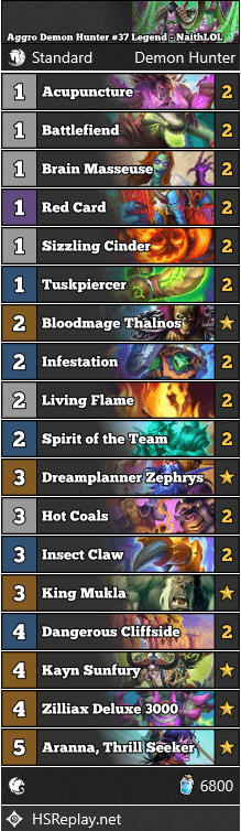 Aggro Demon Hunter #37 Legend - NaithLOL