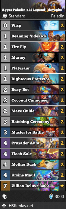 Aggro Paladin #25 Legend - devouhs
