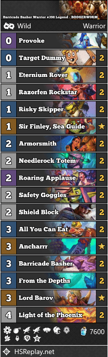 Barricade Basher Warrior #398 Legend - BOOGERW0RM