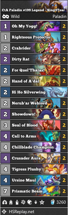 CtA Paladin #199 Legend - Sing4Tear