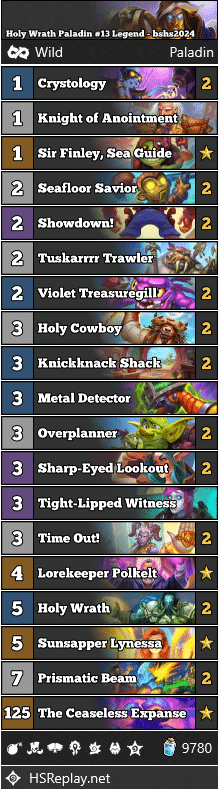 Holy Wrath Paladin #13 Legend - bshs2024