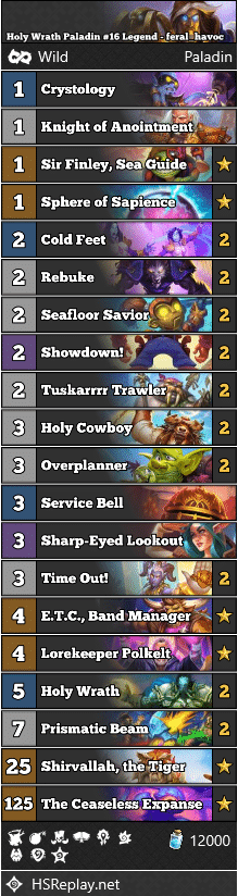Holy Wrath Paladin #16 Legend - feral_havoc
