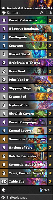 Mill Warlock #149 Legend - maxiebon1234
