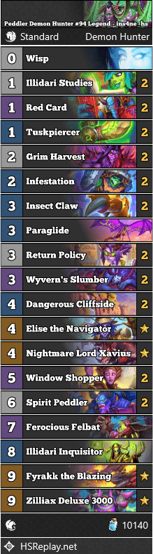 Peddler Demon Hunter #94 Legend - ins4ne_hs