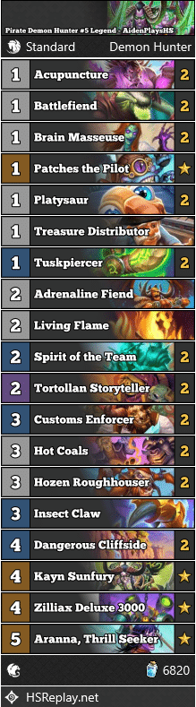 Pirate Demon Hunter #5 Legend - AidenPlaysHS
