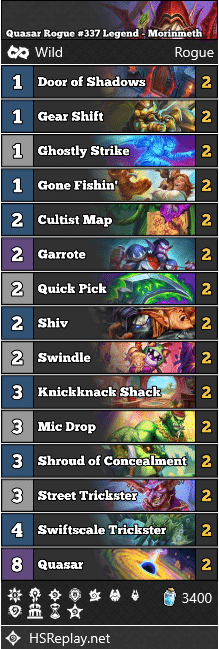 Quasar Rogue #337 Legend - Morinmeth