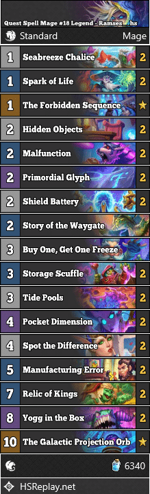 Quest Spell Mage #18 Legend - Ramses__hs