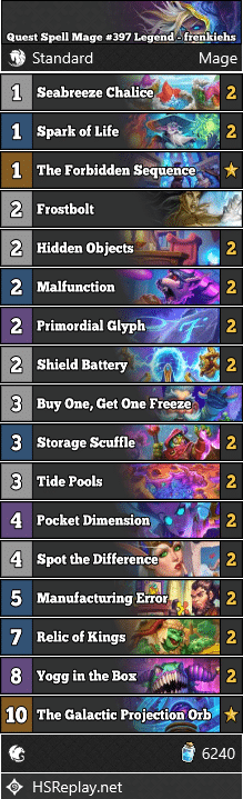 Quest Spell Mage #397 Legend - frenkiehs
