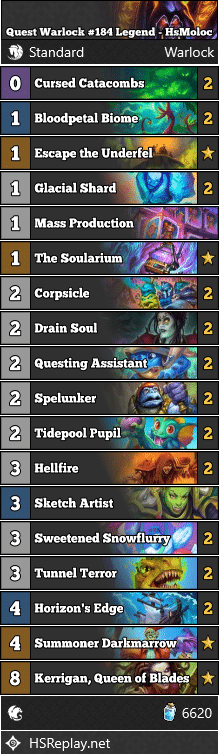 Quest Warlock #184 Legend - HsMoloc