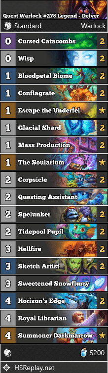 Quest Warlock #278 Legend - Delver