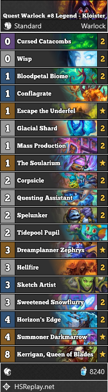 Quest Warlock #8 Legend - Kloister
