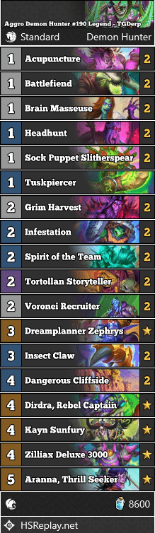 Aggro Demon Hunter #190 Legend - TGDerp