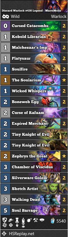 Discard Warlock #430 Legend - MarreMolis