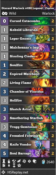 Discard Warlock #490 Legend - Castor