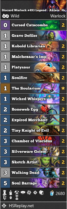 Discard Warlock #493 Legend - Aklain_Hs