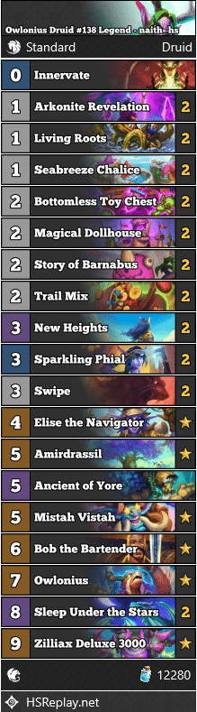 Owlonius Druid #138 Legend - naith_hs