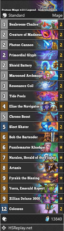 Protoss Mage #211 Legend - homiwastaken