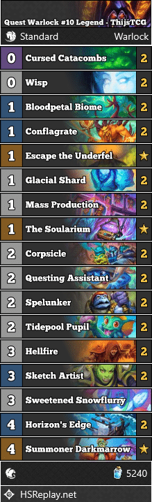 Quest Warlock #10 Legend - ThijsTCG
