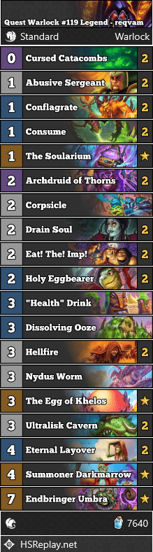 Quest Warlock #119 Legend - reqvam