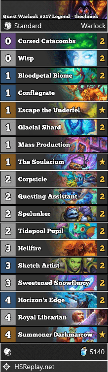 Quest Warlock #217 Legend - theclimek