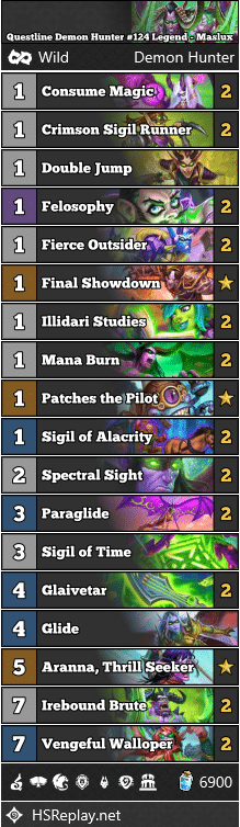 Questline Demon Hunter #124 Legend - Maslux