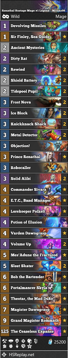 Renathal Hostage Mage #1 Legend - Mrluke98