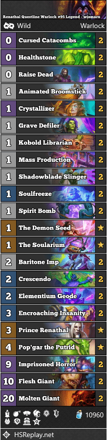 Renathal Questline Warlock #95 Legend - wizmarn