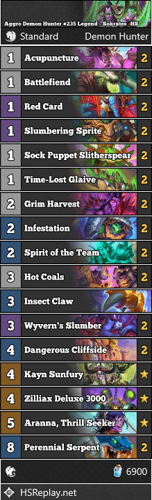 Aggro Demon Hunter #235 Legend - Sokrates_HS