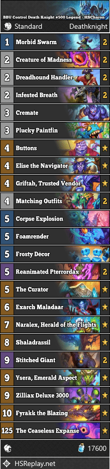BBU Control Death Knight #500 Legend - HSCharon
