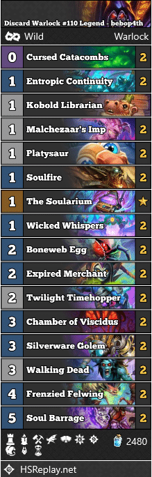 Discard Warlock #110 Legend - bebop4th
