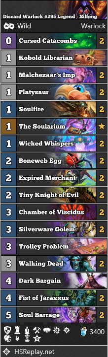 Discard Warlock #295 Legend - Silfeng