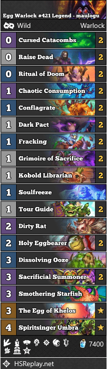 Egg Warlock #421 Legend - maulogu