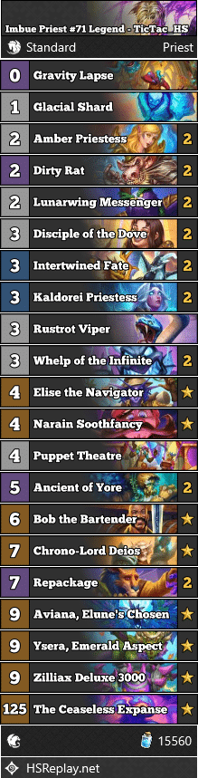 Imbue Priest #71 Legend - TicTac_HS
