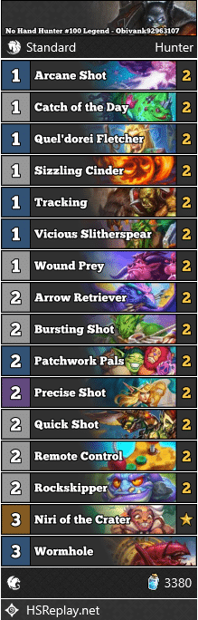 No Hand Hunter #100 Legend - Obivank92963107