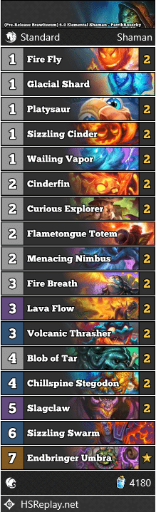 (Pre-Release Brawliseum) 6-0 Elemental Shaman - PatrikRosecky