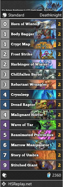 (Pre-Release Brawliseum) 6-0 FFU Death Knight - StrictWart_HS