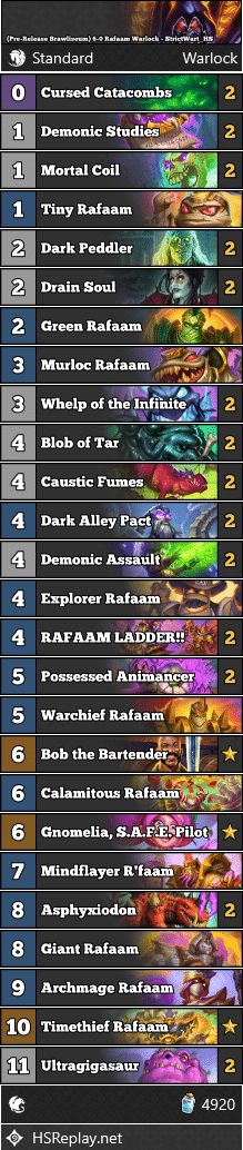 (Pre-Release Brawliseum) 6-0 Rafaam Warlock - StrictWart_HS
