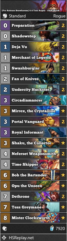 (Pre-Release Brawliseum) 6-0 Tess Rogue - ChiKaNosS