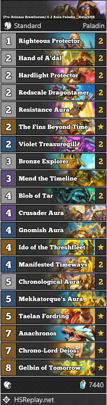 (Pre-Release Brawliseum) 6-2 Aura Paladin - QwarkHS