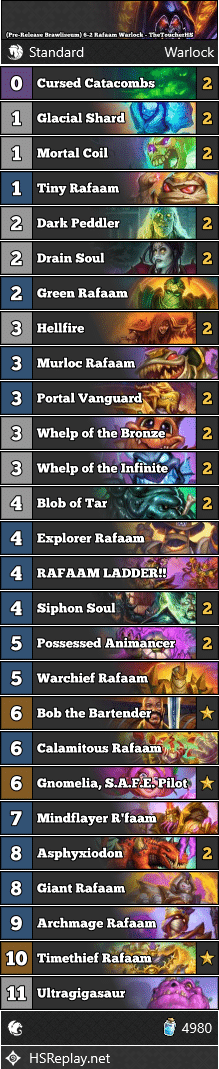 (Pre-Release Brawliseum) 6-2 Rafaam Warlock - TheToucherHS