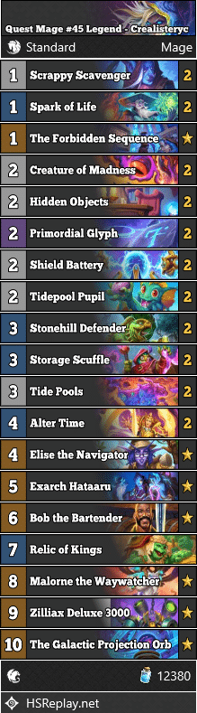 Quest Mage #45 Legend - Crealisteryc